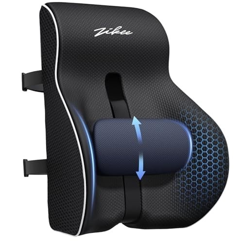 Adjustable Lumbar Support Pillow for Office Chair - Ergonomic Back Support, Pain