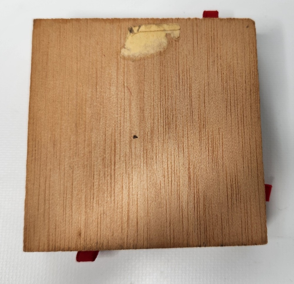 Wood Matchbox Holder VTG
