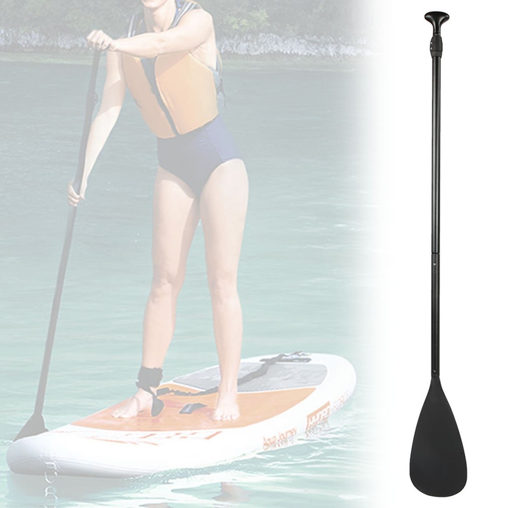 Detachable SUP Black Extendable Paddle For Surfing Boating Easy To Use