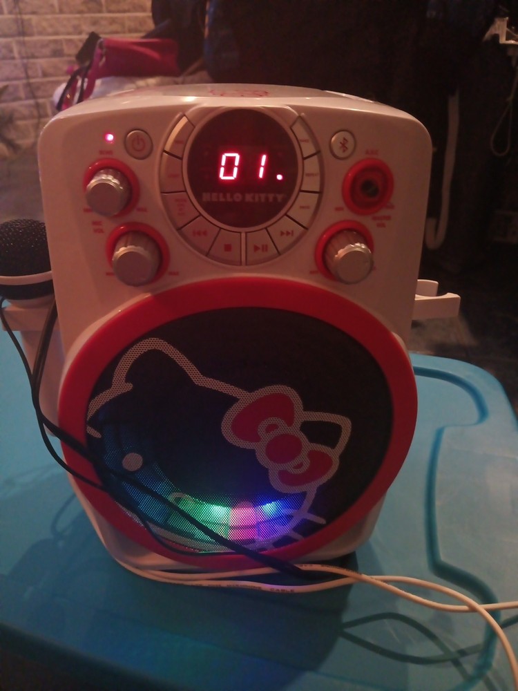 Hello Kitty Karaoke Machine CD With Microphone 2023 Model