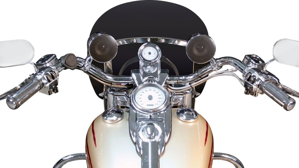 J&M Self-Amplified Handlebar Speakers (MHAS-BLU3B)