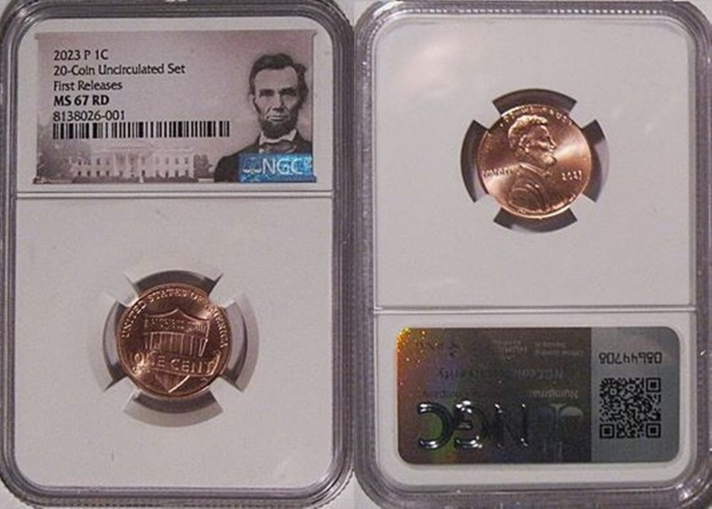 2023 P Lincoln SHIELD Cent 1c NGC MS 67 RD FIRST RELEASES