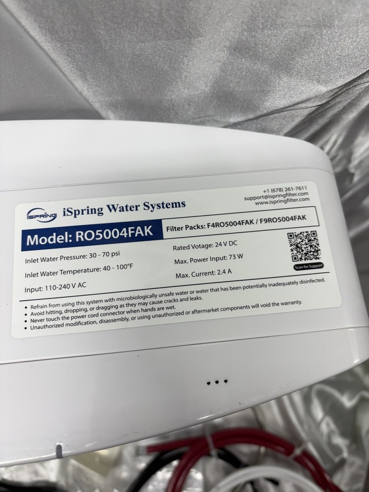 iSpring Reverse Osmosis Water Filter System RO500FAK Home Filtration