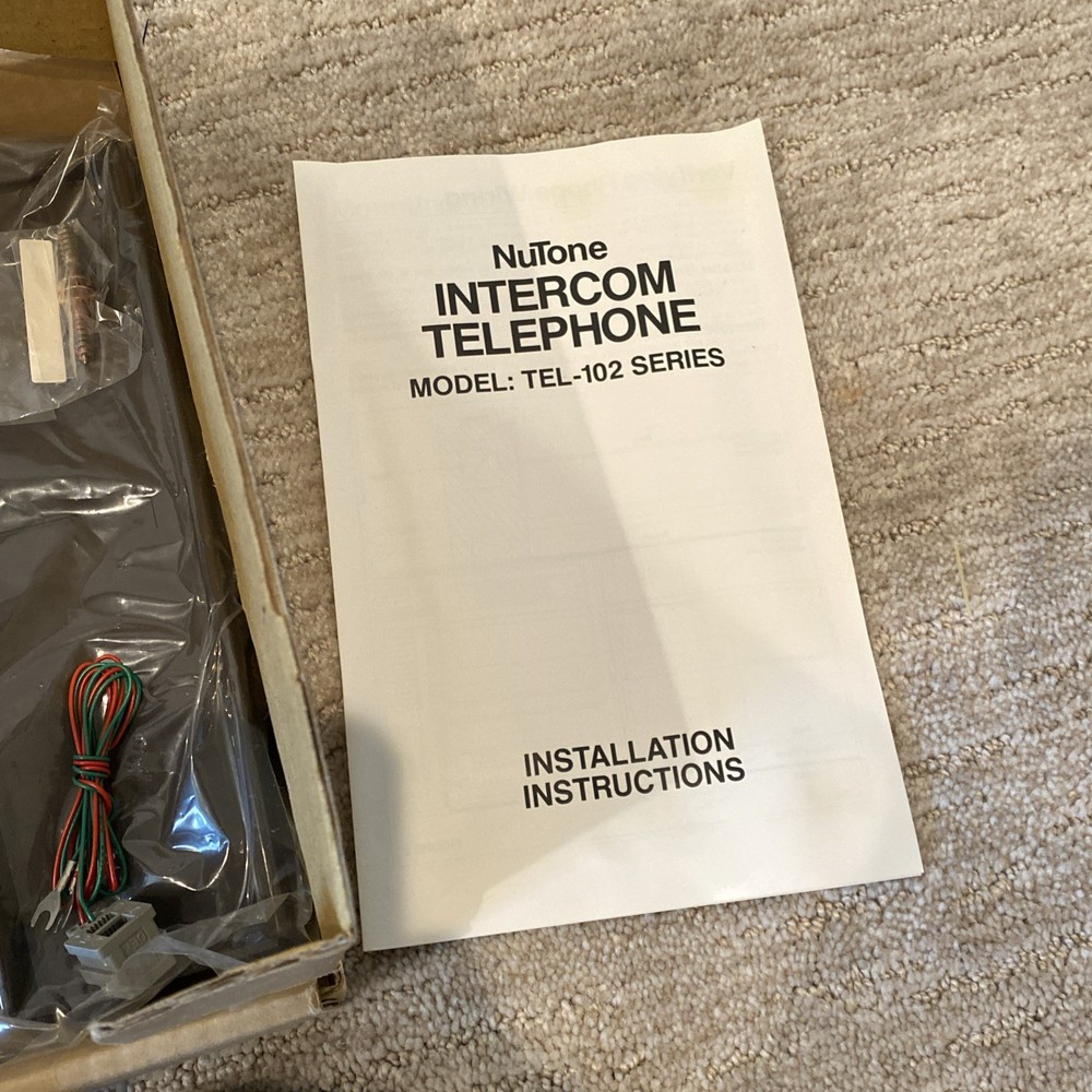 NOS NuTone Scovill TEL-102 Tone/Pulse Switchable Intercom Telephone - Brown