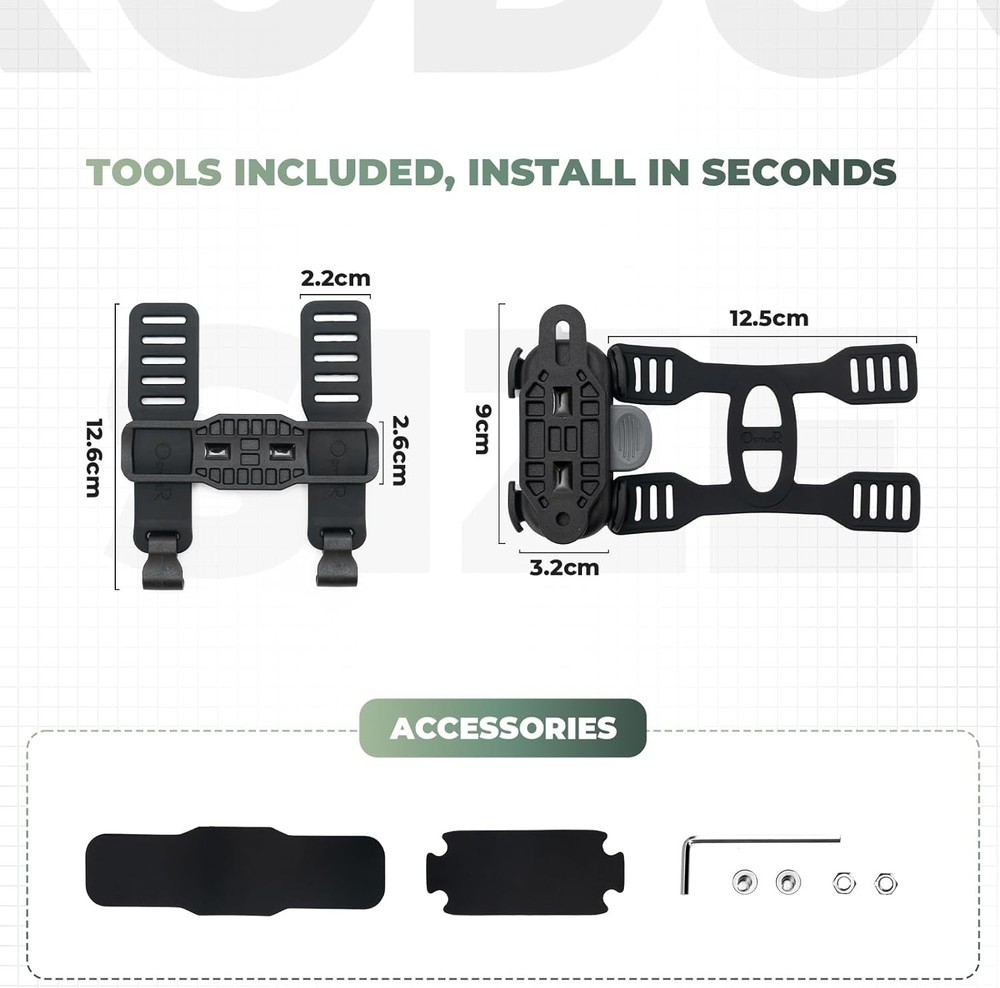 ROCKBROS Magnetic Strap Water Bottle Holder with Quick-Release Button for Bikes
