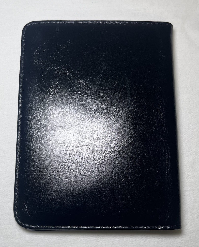 2 Pack Black Slim Leather Passport MultiCard Boarding Pass RFID Blocking Wallets
