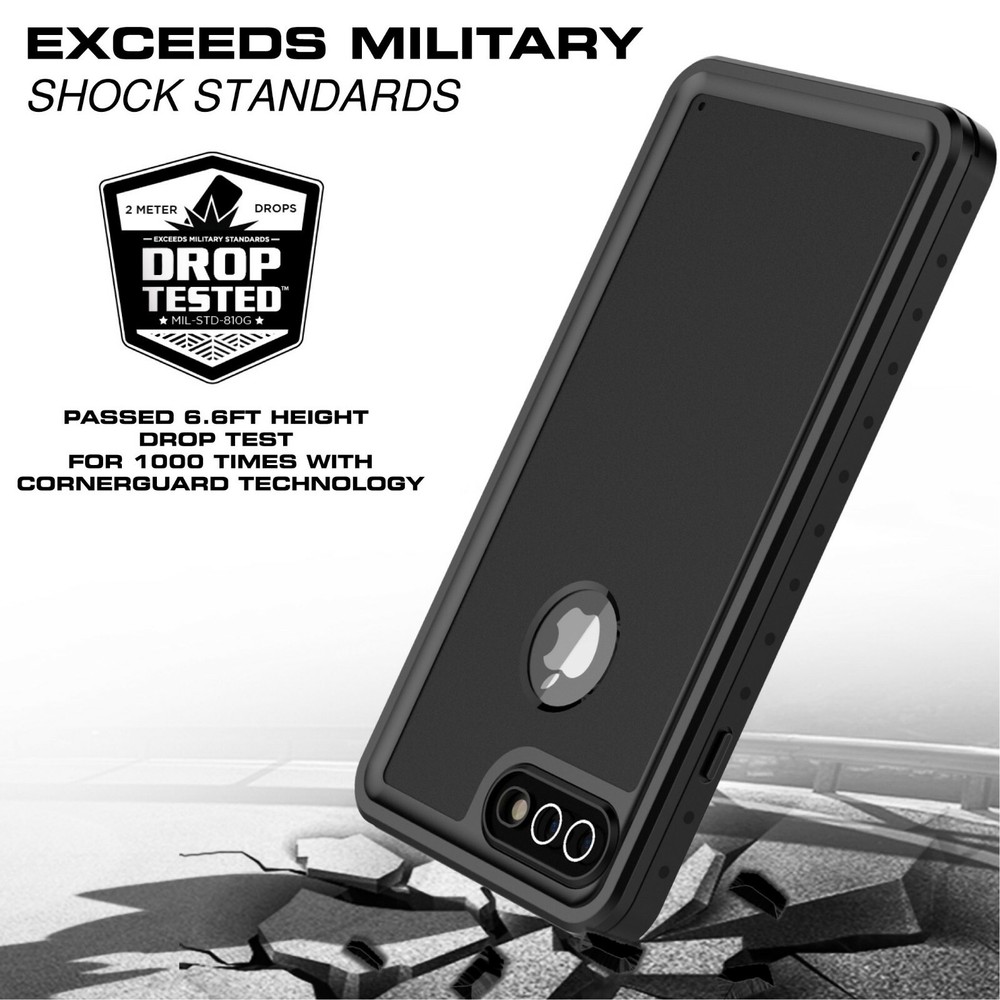 For Apple iPhone 7 / 8 Plus Waterproof Case Shockproof Built-in Screen Protector