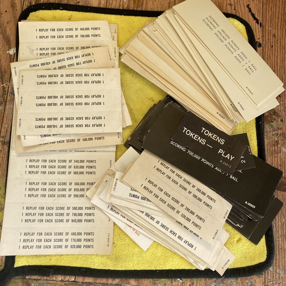 Pinball scorecards