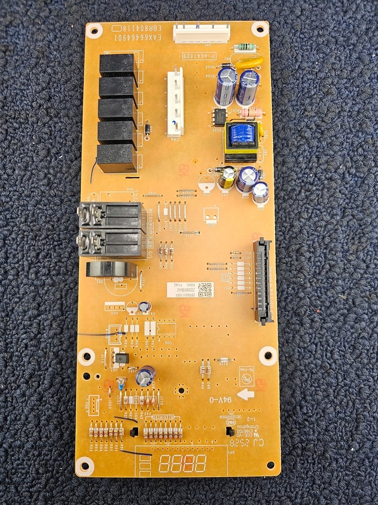 EBR80411804: PCB Assembly Main Microwave Control Board Panel