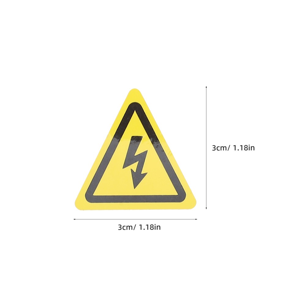 200pcs High Voltage Electrical Warning Sticker - Electric Risk Sign Stickers