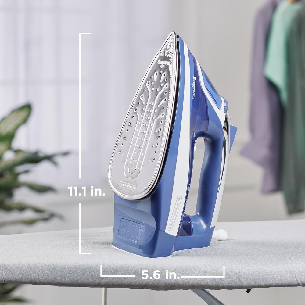 Black & Decker One Step Steam Iron Smart Steam Control (Navy)