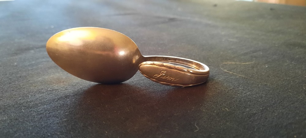 Vintage Silver Cup Spoon Silver Lyric