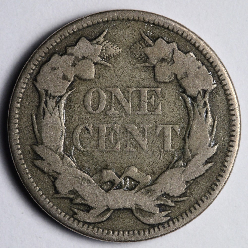 1857 Flying Eagle Cent Penny FINE E104 UTNM
