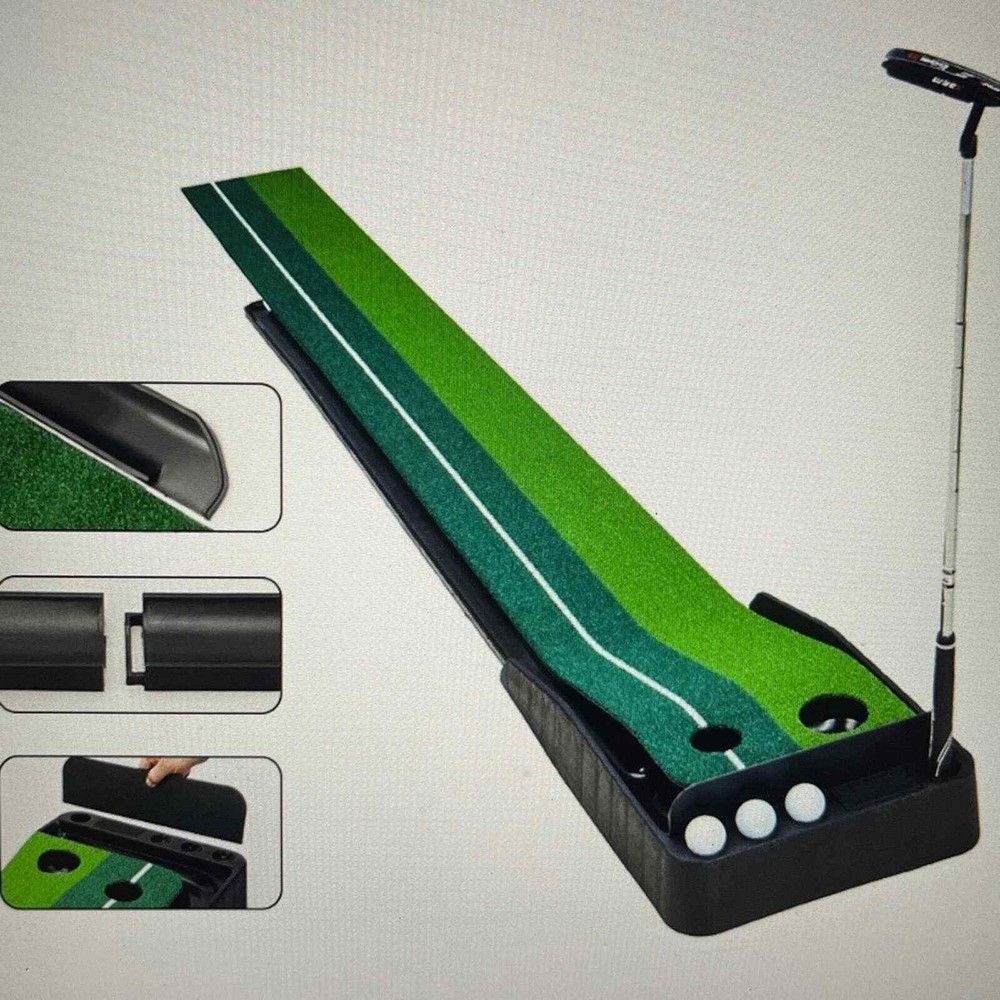 Indoor Golf Putting Green With Automatic Ball Return