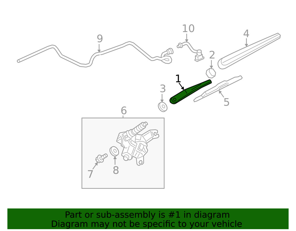 Genuine GM Wiper Arm 85703797