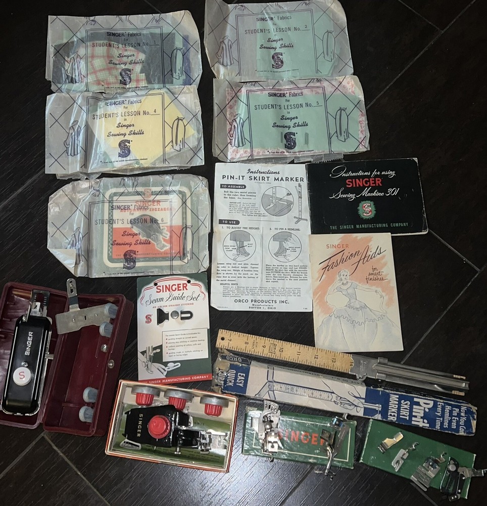 Singer Automatic Zigzagger Attachment 160623  fit 301 & Stitch Patterns Set #2