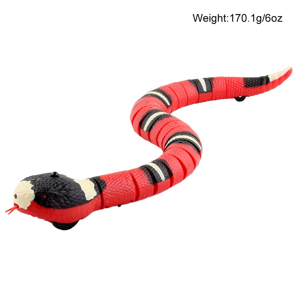 US 1-2 Pack USB Charging Smart Sensing Snake Electron Interactive Cat Dog Toys