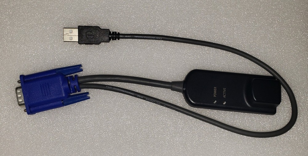 Avocent DSAVIQ-USB2 KVM Switch USB USB2 Virtual Media Module Cable CIM POD