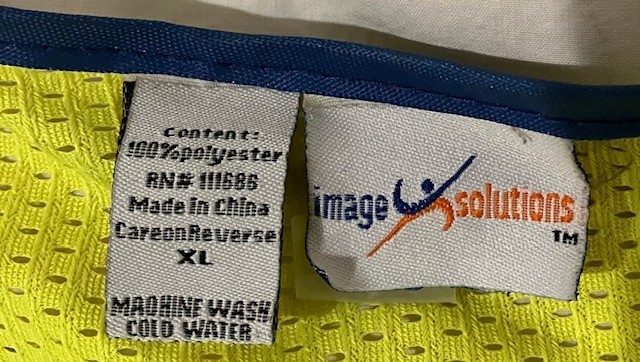 image solutions XL yellow zip workwear vest - reflective polyester