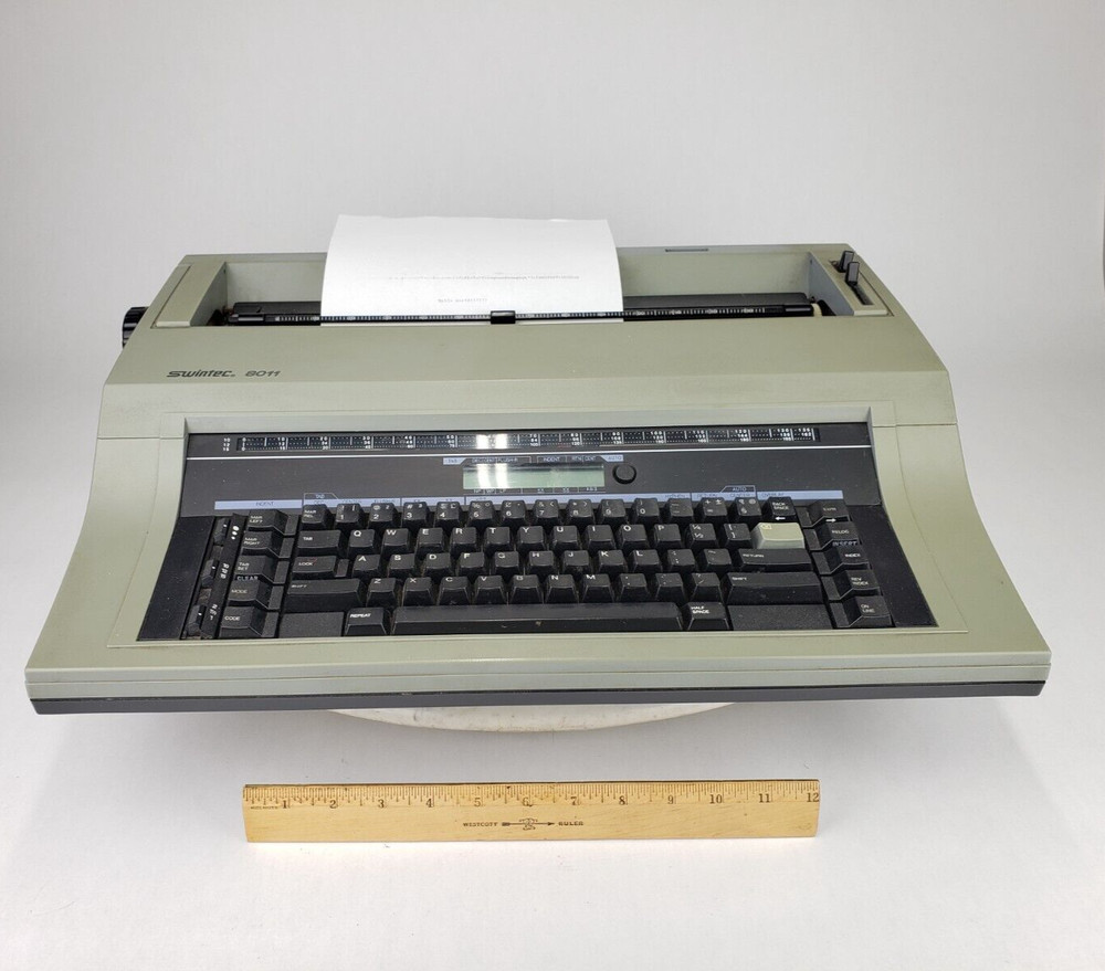 Swintec Typewriter 8011 Wide Format Word Processor Desktop Publisher Tested