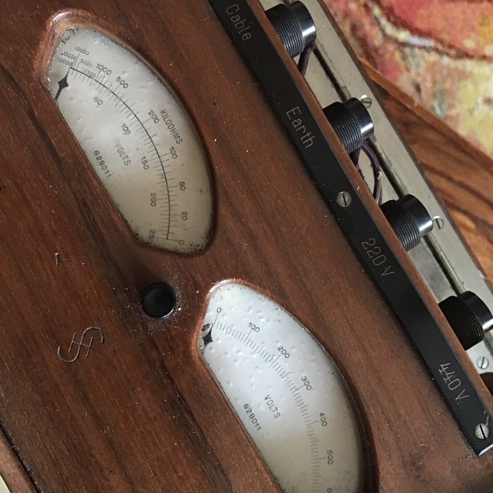 Antique Multi-Meter, Insulation Tester, Internal Hand Cranked Generator.