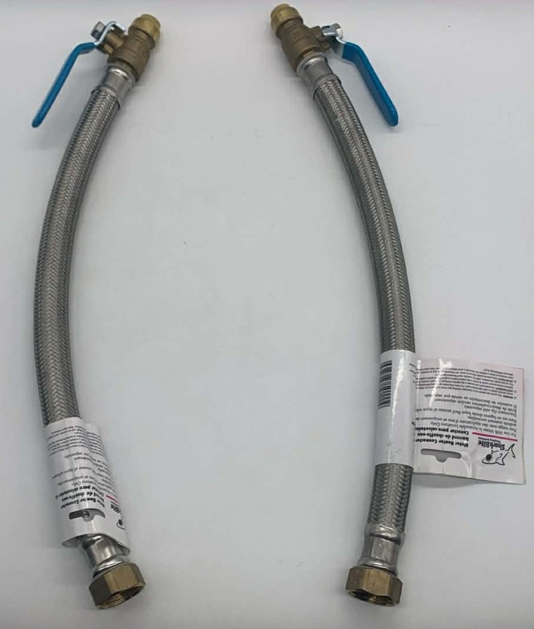 2PK SharkBite Connection System Water Heater ~ 1/2 x 3/4 FIP 18" ~ U3068FX18BLZ