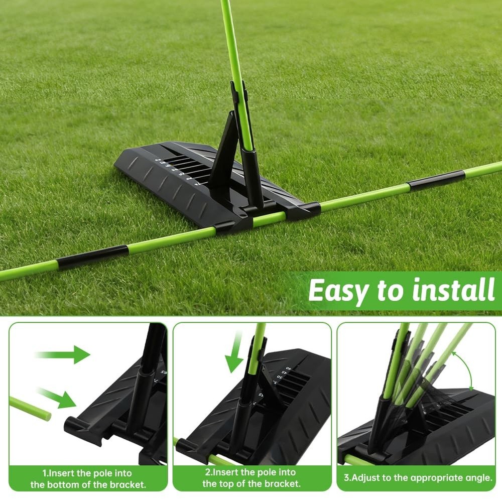 Golf Alignment Stick Holder, Golf Training Aid Teaching Equipment for Aiming,...