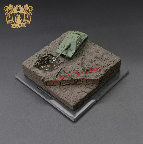 3D Printed 1/144 Soviet Project 261 Type 4 tank Finished Product