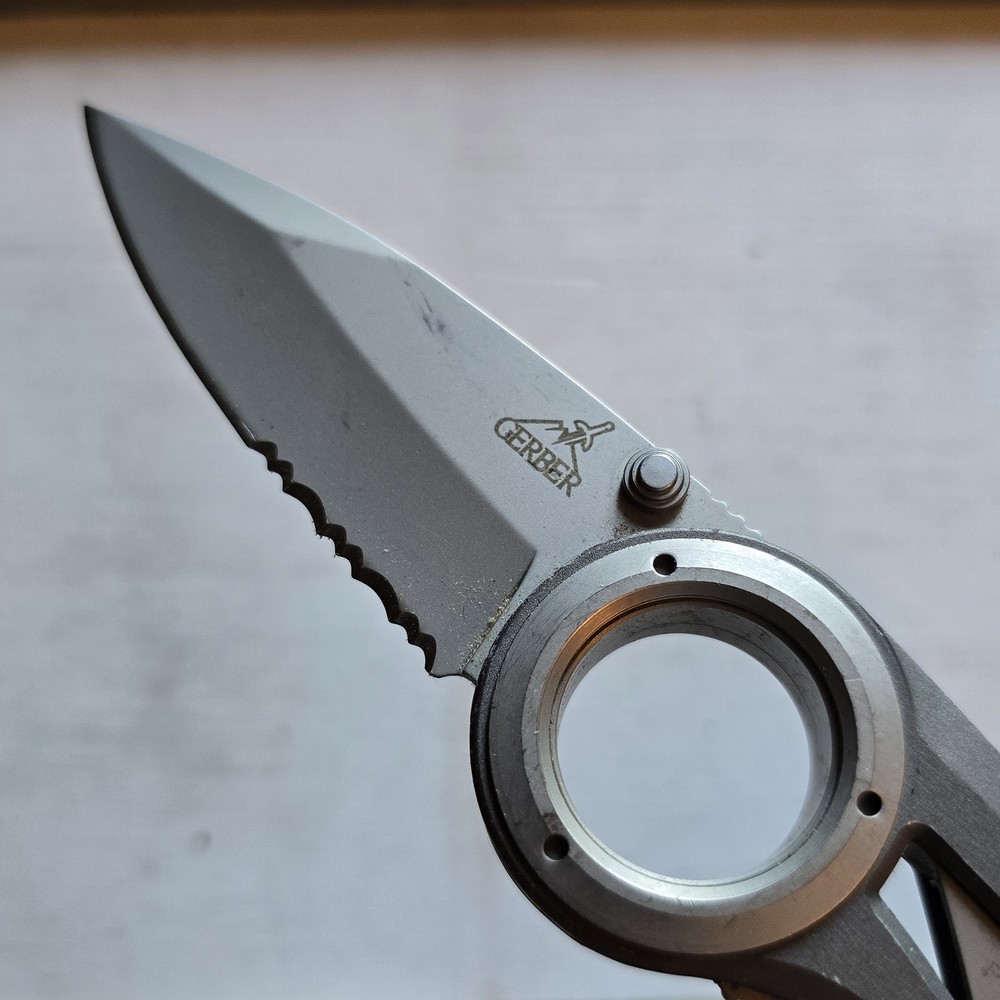 GERBER REMIX FOLDING KNIFE LINER LOCK PART SERRATED BLADE