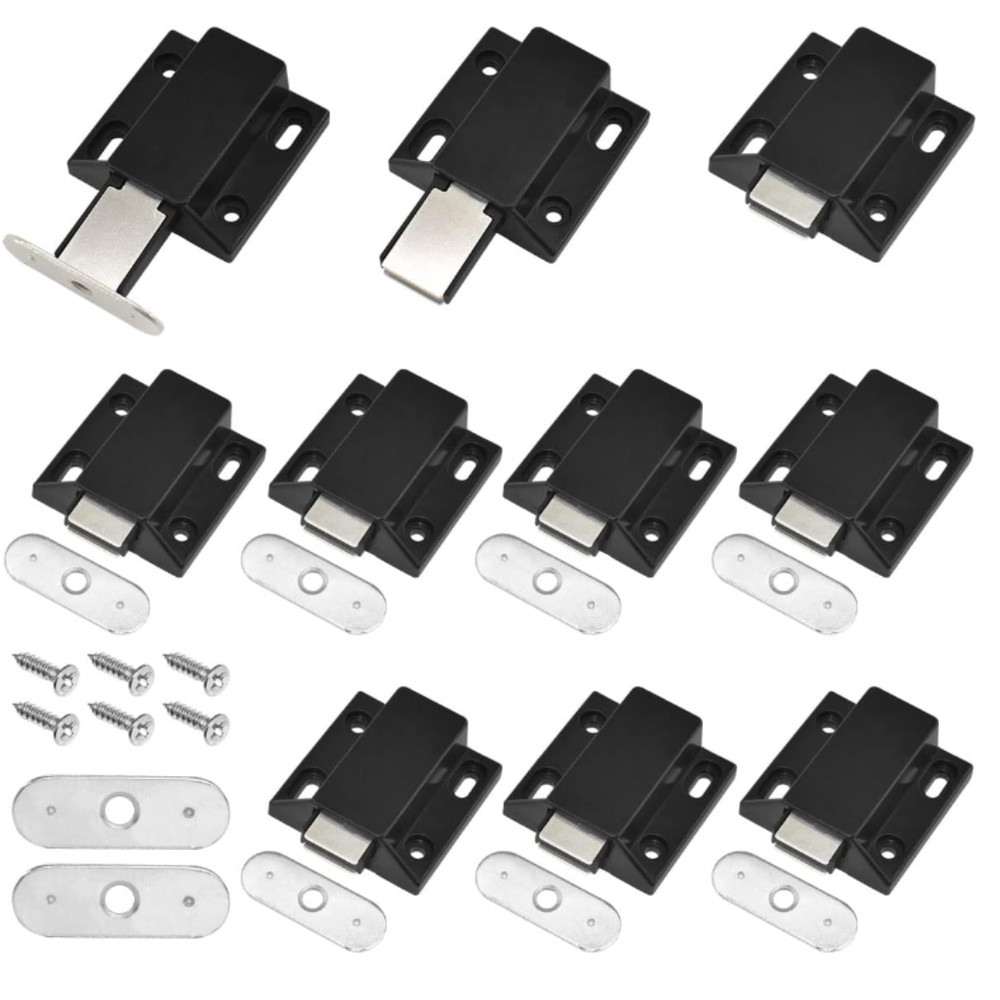 10 Pack Magnetic Push Latch Catch Push to Open Latch Pressure Touch Release