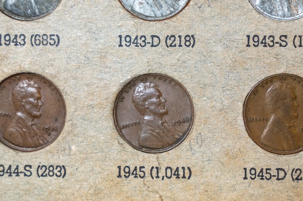 1945 No Mint Mark Wheat Penny