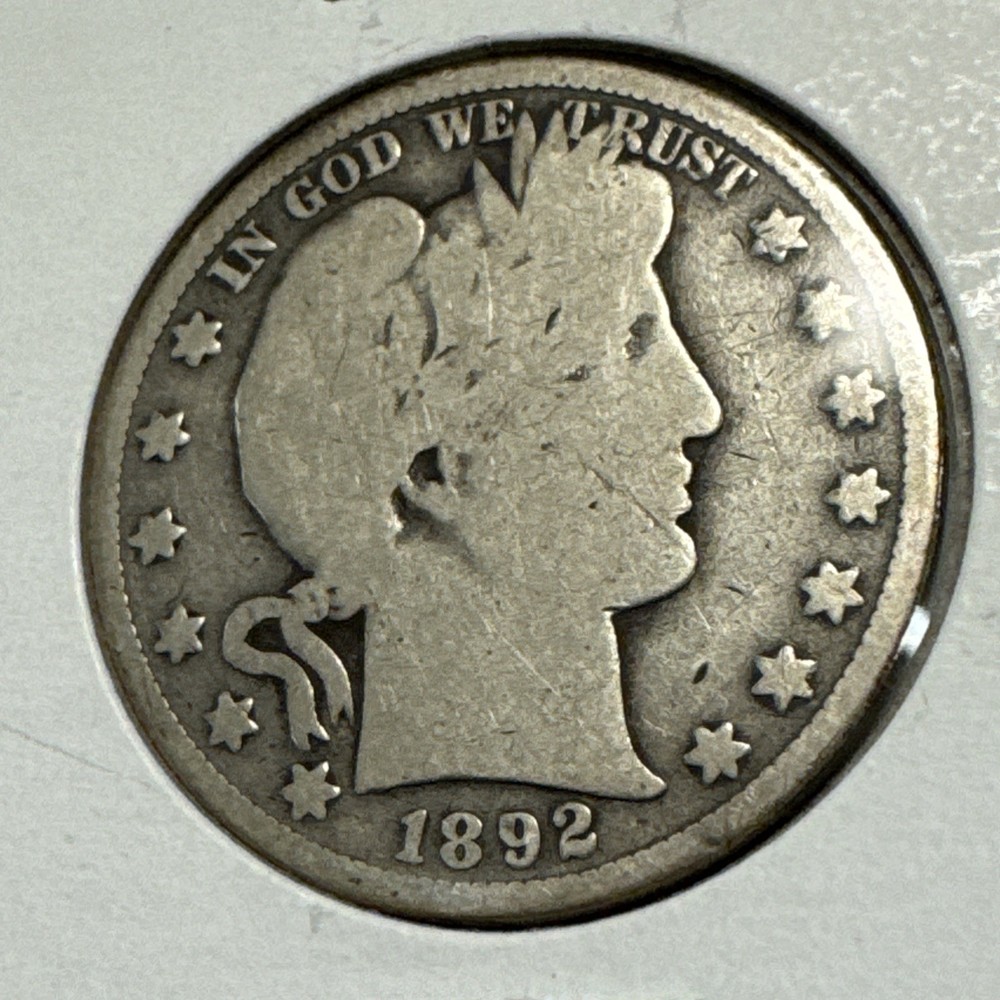 1892-S Barber Half Dollar G
