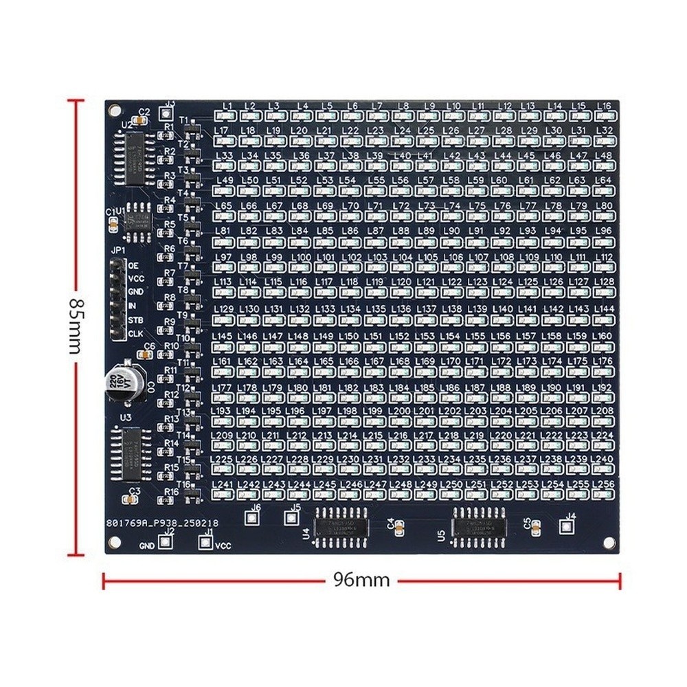 256 Individual LEDs Automatic Animation Playback External Control Input