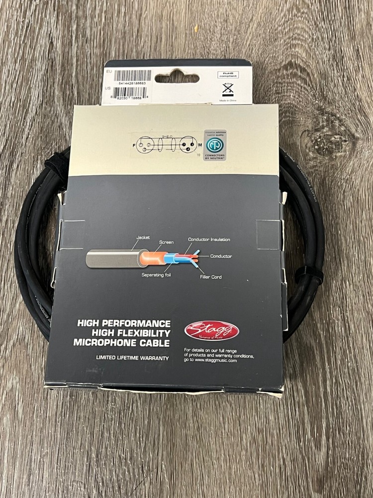 Stagg Ten Foot Microphone Cable XMC3XX