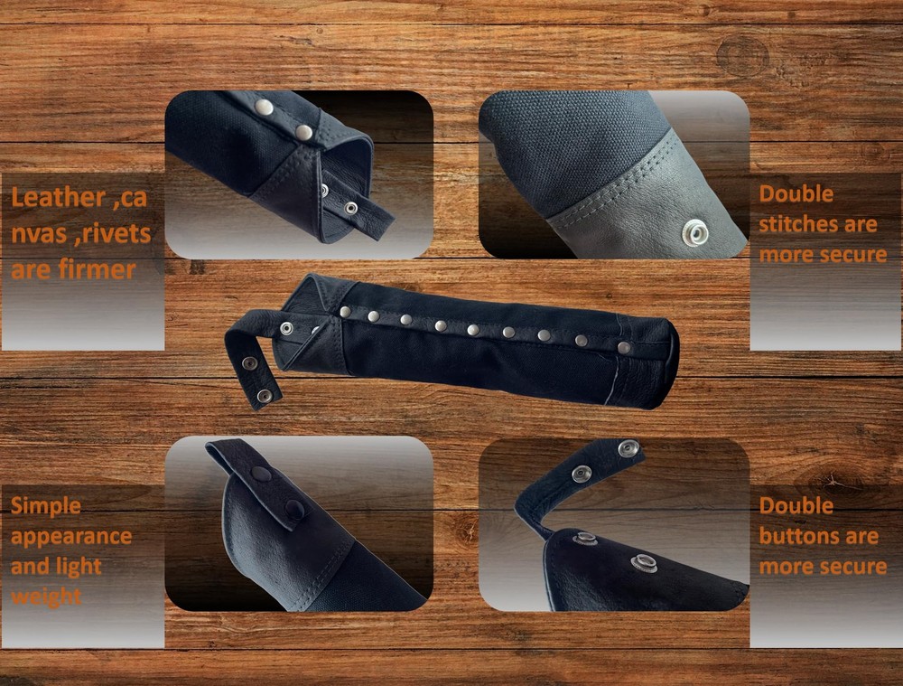 Canvas and Leather Welding Rod Bag,Canvas Holder Electrode...