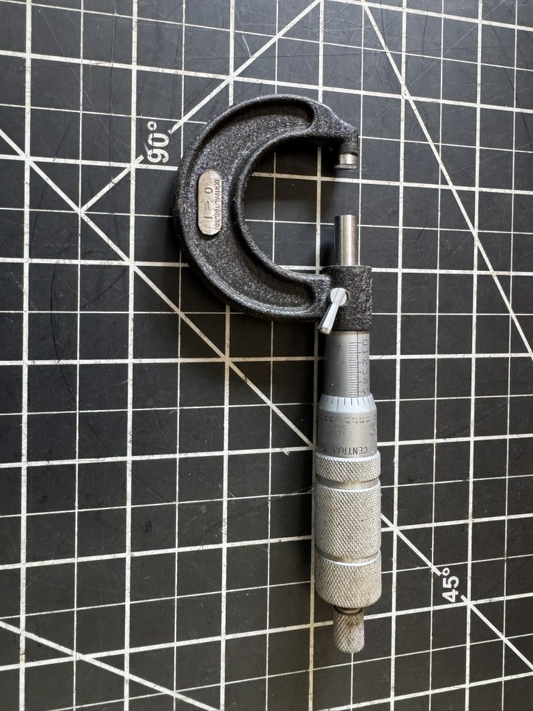 Vintage Central Tool Co. Supreme Micrometer 0–1”