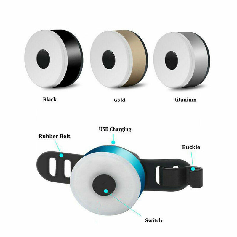 USB Charging LED Cycling Taillight Flashlight for Mountain Road Warning bright