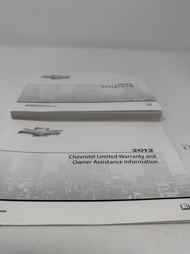 2012 Chevrolet Impala Owners Manual OEM Complete Set