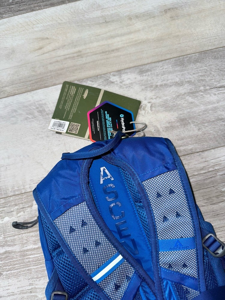 Ascend Hydration Pack Back 4L Pack Padded 2.0 Shape-Lock True Blue 2018 NWT