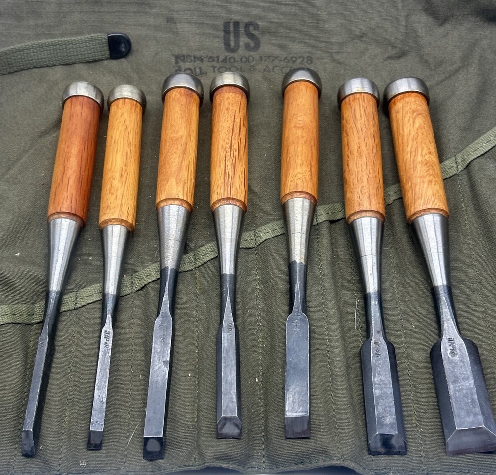 Vintage Japan Wood Working Tools US ROLL TOOL & ACCESS