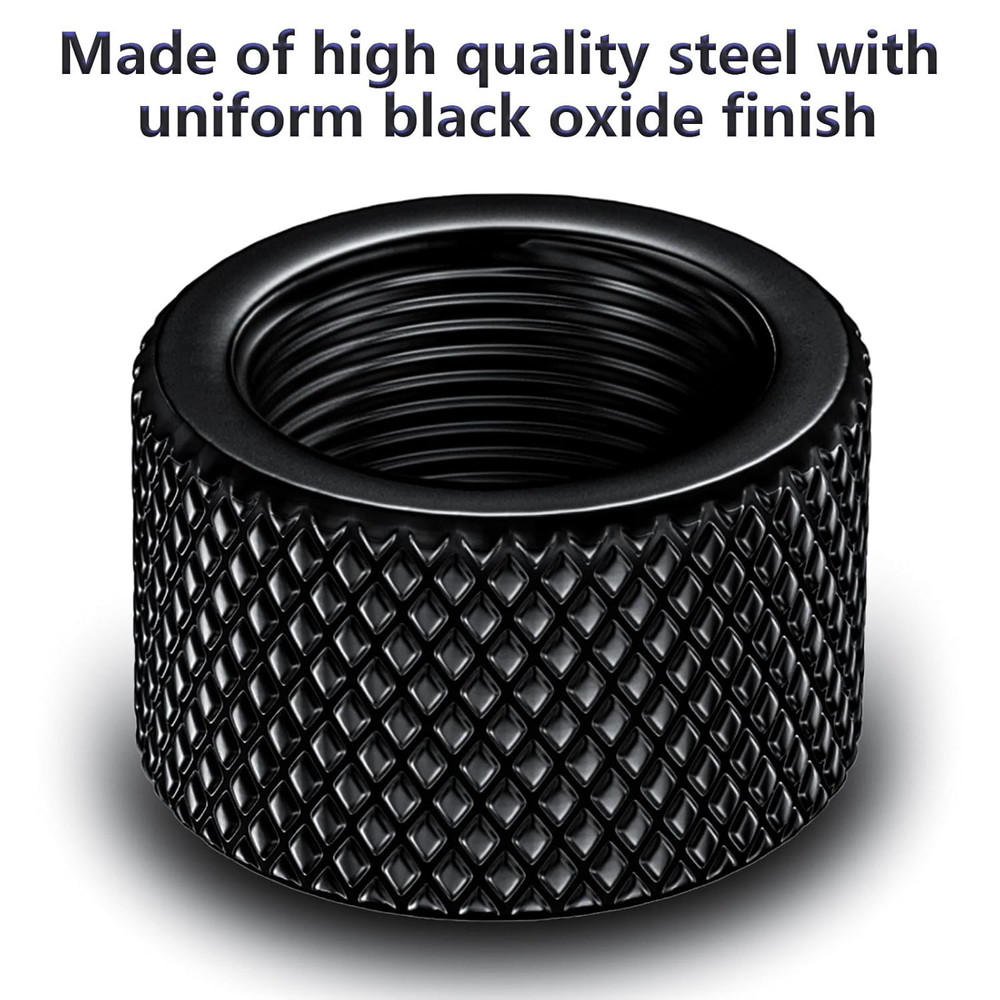 2 Pack Thread Protector 5/8X24 Steel Thread Adapters (Black)