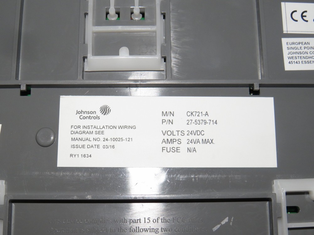 JOHNSON CONTROLS CK721-A 27-5379-714 NETWORK CONTROLLER (30+ AVAILABLE)
