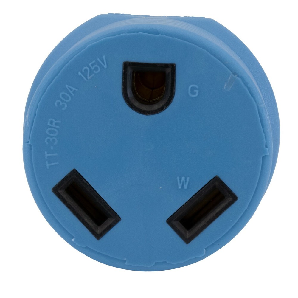 RV 30 Amp Generator Plug Adapter 3 Prong L5-30 to TT-30 125V