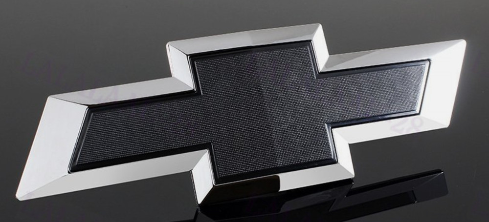 Chevy Silverado 2014-2015 Black Front Grill Bowtie Emblem