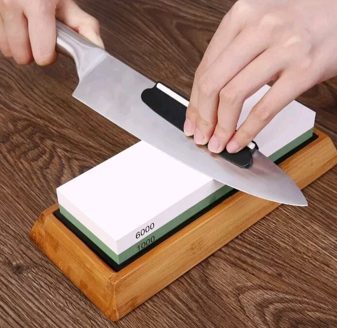 Meterk 1000/6000 Grits Double-Sided Sharpening Home Kitchen Accessories (A)