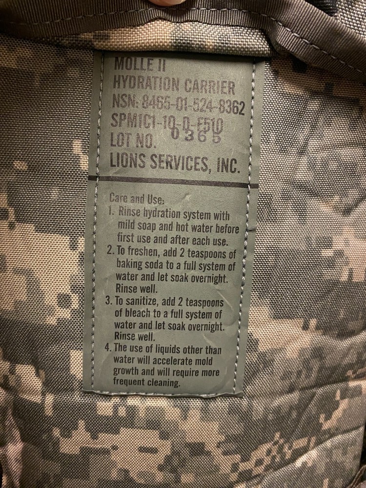 New GI Issue ACU Tactical Hydration Carrier w/Bladder