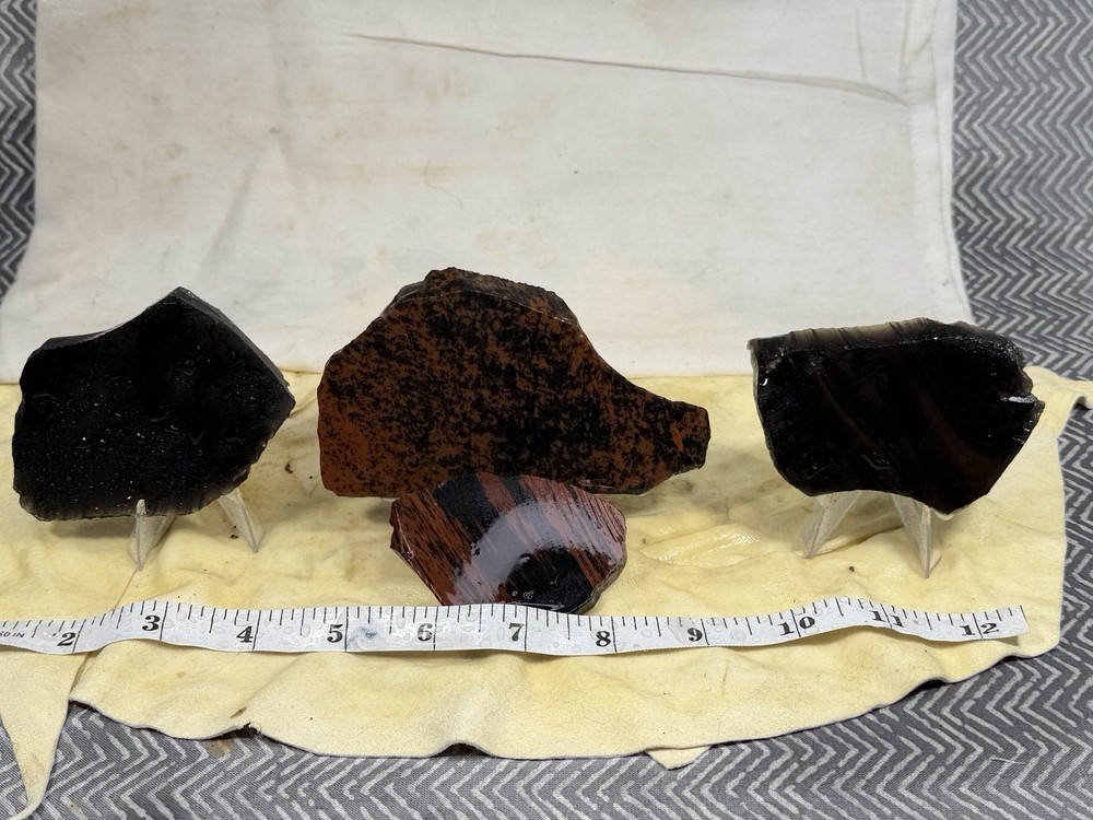 Rainbow+ Obsidian Variety Slab Set, Lot#180