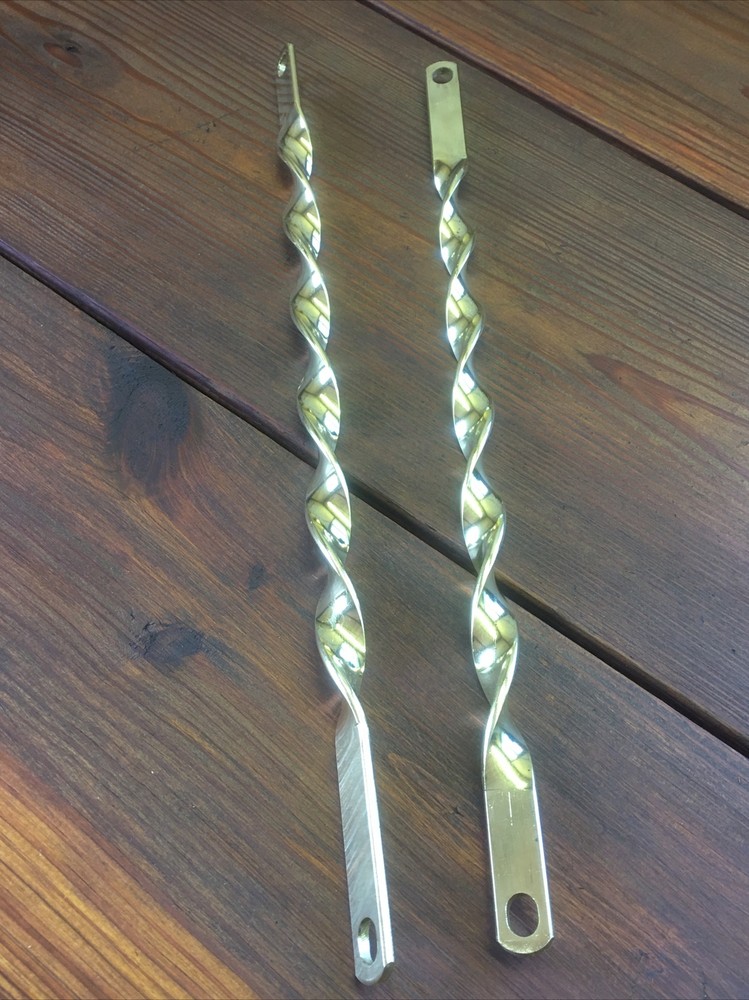 ORIGINAL Lowrider 18” Twisted Bicycle Spring Fork Support Bars Gold NEW!