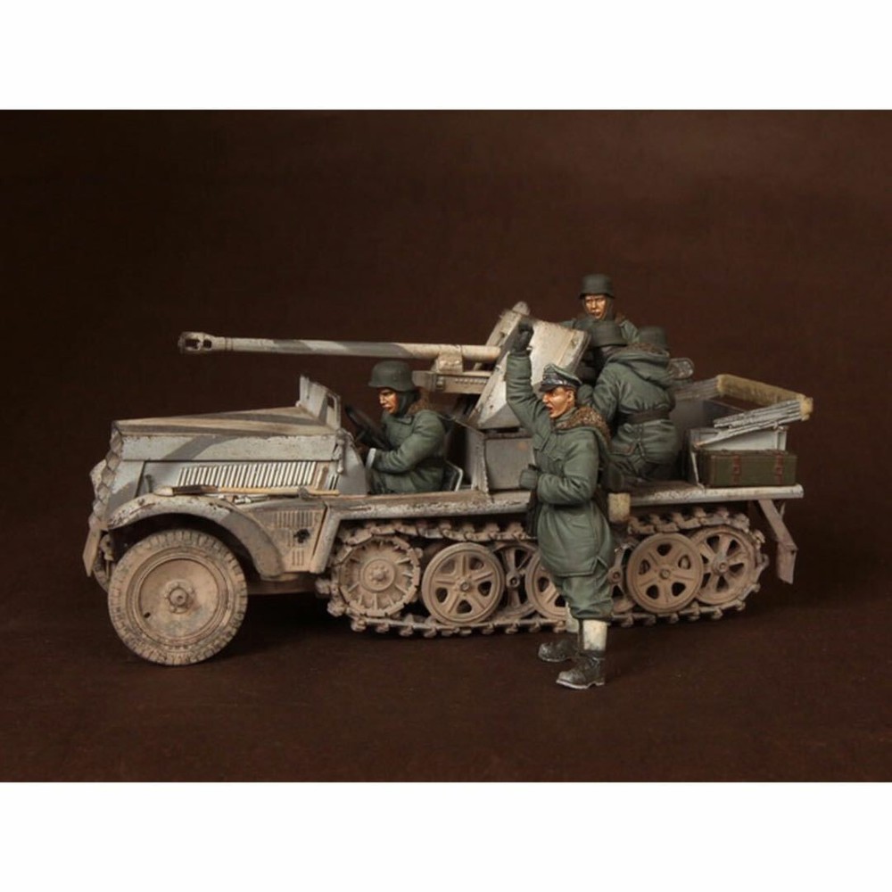 1/35 resin figures model 5 soldiers unassembled unpainted