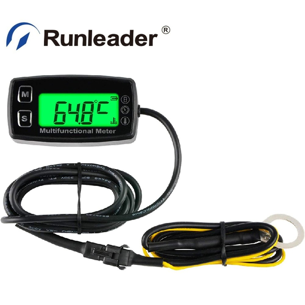 Multi-Function Meter with Temperature Hour Backlight Design Waterproof Meter